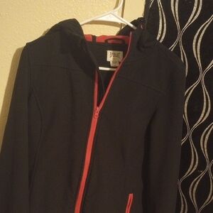 Everlast Black Ski Jacket with Red Zipper